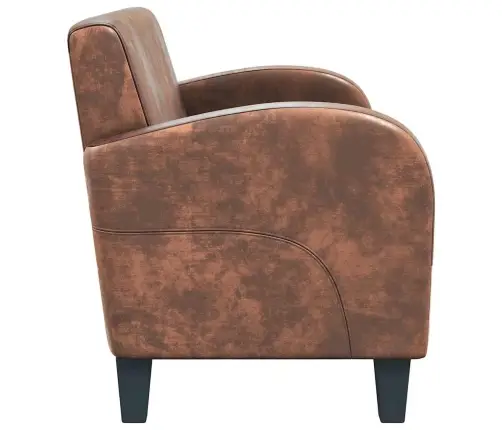 2-Kohaline Diivan, Kunstseemisnahast, Pruun