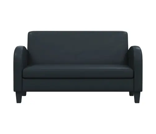 Dīvāns, Divvietīgs, Melna Mākslīgā Āda Vidaxl