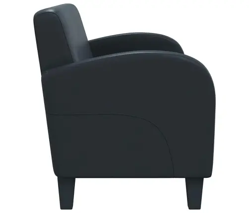 Dīvāns, Divvietīgs, Melna Mākslīgā Āda Vidaxl