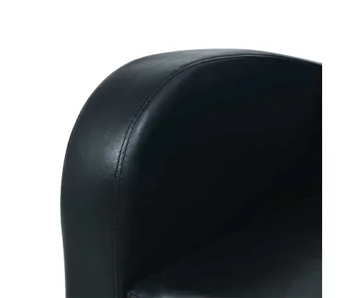 Dīvāns, Divvietīgs, Melna Mākslīgā Āda Vidaxl