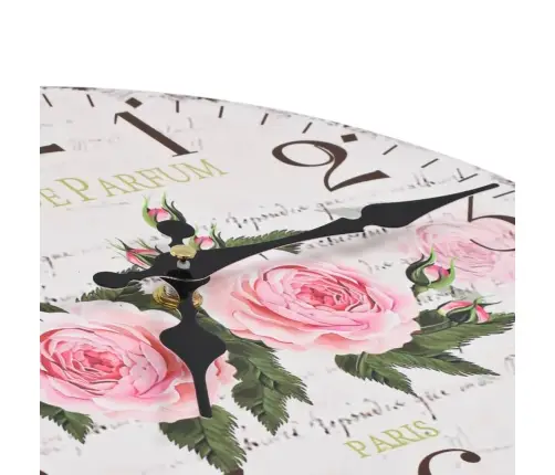 Vintāžas Sienas Pulkstenis, Zieds, 30 Cm Vidaxl