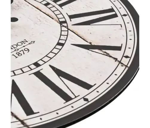 Sieninis Laikrodis Virtuvei, 30cm Vintažinio Dizaino, Londonas