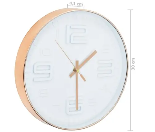 Sienas Pulkstenis, Vara Izskats, 30 Cm Vidaxl