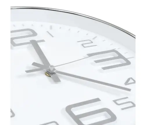 Sienas Pulkstenis, 30 Cm, Sudraba Krāsa Vidaxl