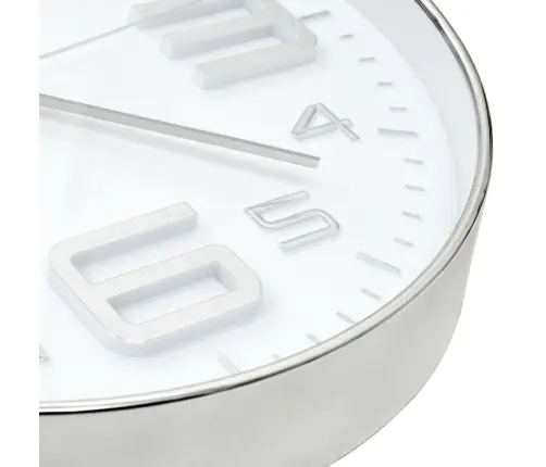 Sienas Pulkstenis, 30 Cm, Sudraba Krāsa Vidaxl