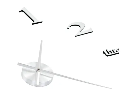 3D Sienas Pulkstenis, Moderns Dizains, 100 Cm, Xxl, Sudraba Vidaxl