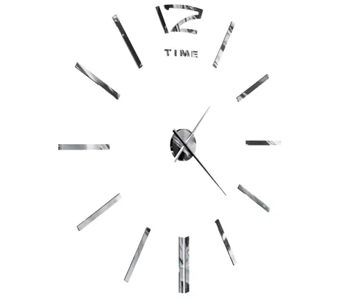 3D Sienas Pulkstenis, Moderns Dizains, 100 Cm, Xxl, Sudraba Vidaxl