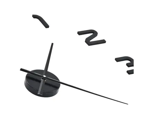 3D Sienas Pulkstenis, Moderns Dizains, 100 Cm, Xxl, Melns Vidaxl