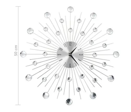 Sienas Pulkstenis, Kvarca Mehānisms, Moderns Dizains, 50 Cm Vidaxl