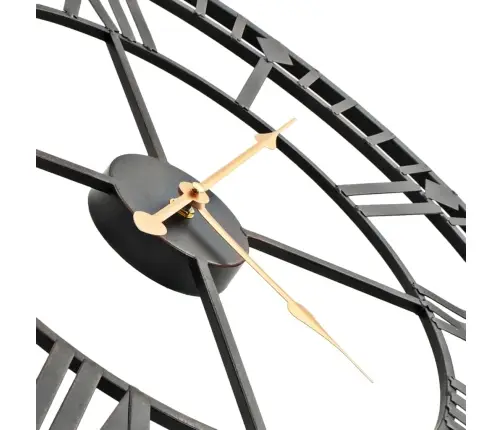 Vintāžas Sienas Pulkstenis, Metāls, 60 Cm, Kvarca Mehānisms Vidaxl