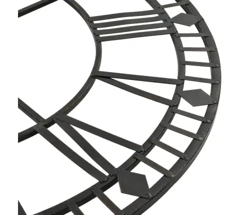 Vintāžas Sienas Pulkstenis, Metāls, 60 Cm, Kvarca Mehānisms Vidaxl