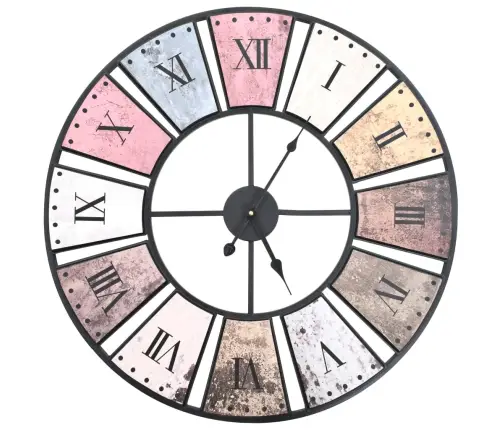 Sieninis Laikrodis, 60 cm Vintaž. St., Kvarc. Mech., Xxl