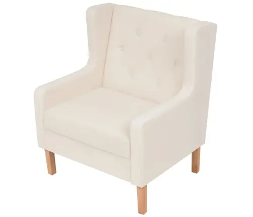 Sofos Komplektas, 2Vnt., Audinys, Kreminė Balta