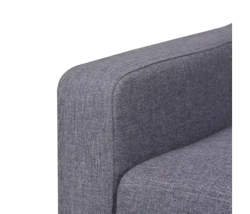 Dīvānu Komplekts, 2 Gab., Pelēks Audums Vidaxl