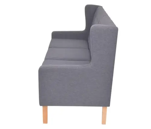 Dīvānu Komplekts, 2 Gab., Pelēks Audums Vidaxl