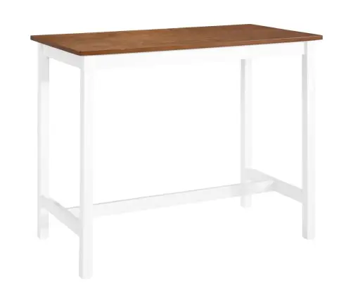 3-Osaline Baarilaua Ja Toolide Komplekt, Täispuit