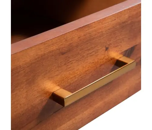 Kavos Staliukas, Masyvi Akacijos Mediena, 90X50X40Cm