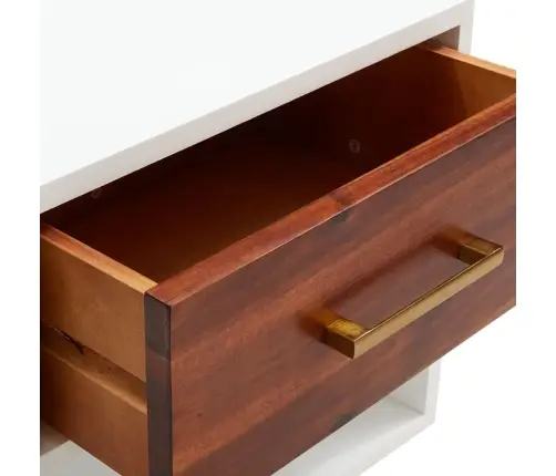 Naktinės Spintelės, 2Vnt., 40X30X57cm Akacijos Masyvas