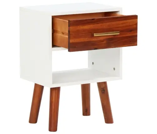 Naktinės Spintelės, 2Vnt., 40X30X57cm Akacijos Masyvas