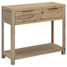 Konsoollaud 82 X 33 X 73 Cm Toekast Akaatsiapuidust