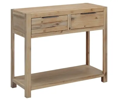 Konsoollaud 82 X 33 X 73 Cm Toekast Akaatsiapuidust