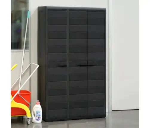 Dārza Skapītis, 4 Plaukti, Melns Vidaxl