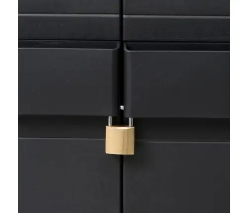 Dārza Skapītis, 4 Plaukti, Melns Vidaxl