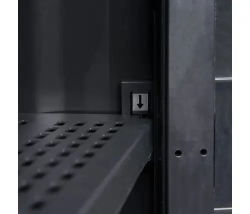 Dārza Skapītis, 4 Plaukti, Melns Vidaxl