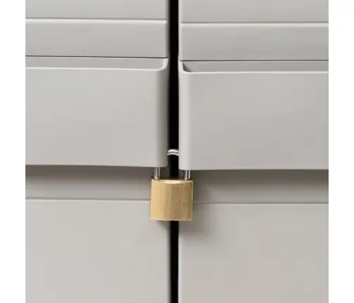 Dārza Skapītis, 4 Plaukti, Melns Ar Pelēku Vidaxl