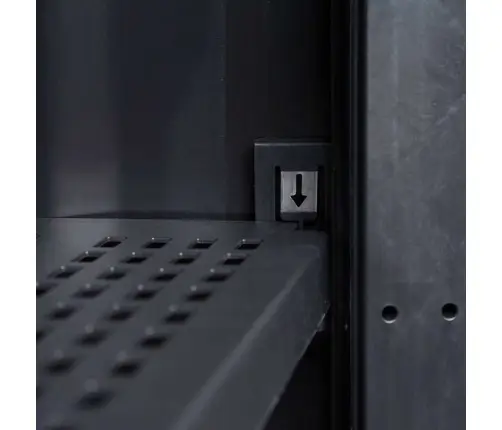 Dārza Skapītis, 3 Plaukti, Melns Ar Pelēku Vidaxl