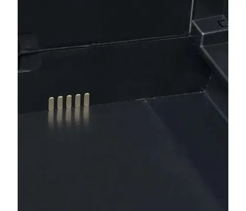 Dārza Skapītis, 3 Plaukti, Melns Ar Pelēku Vidaxl