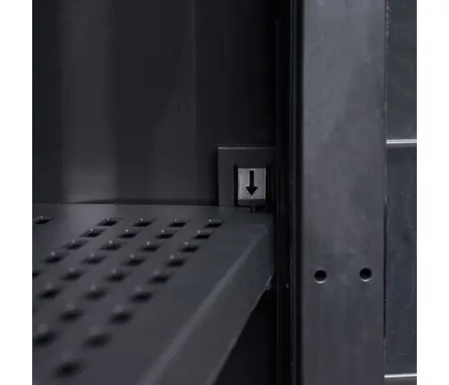 Dārza Skapītis, 2 Plaukti, Melns Vidaxl