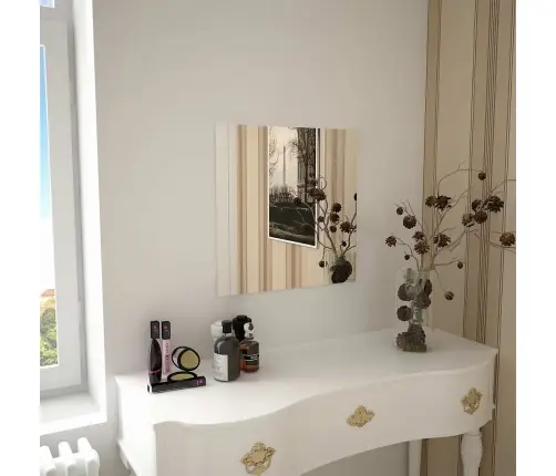 Sieninis Veidrodis, 50X50cm Kvadratinis, Stiklas