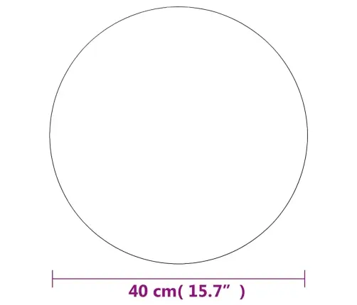 Sieninis Veidrodis, 40cm Apvalus, Stiklas