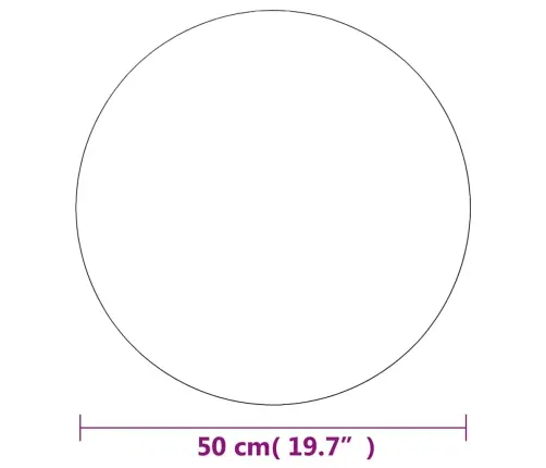 Sienas Spogulis, 50 Cm, Apaļš, Stikls Vidaxl