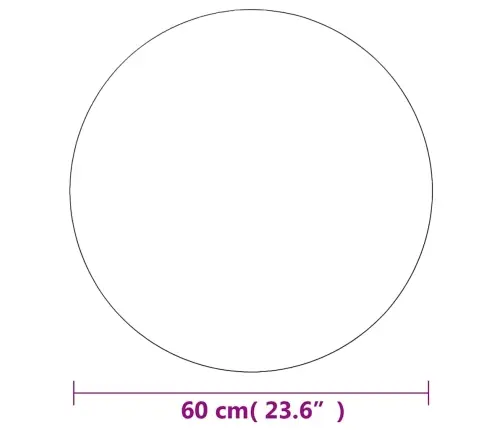 Seinapeegel, 60 cm Ümmargune, Klaasist Seinapeegel, 60 cm Ümmargune, Klaasist