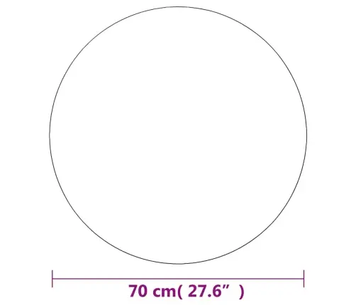 Seinapeegel, 70 cm Ümmargune, Klaasist