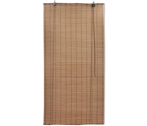 Ruļļu Žalūzija, 100X220 Cm, Brūns Bambuss Vidaxl
