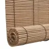 Ruļļu Žalūzija, 100X220 Cm, Brūns Bambuss Vidaxl