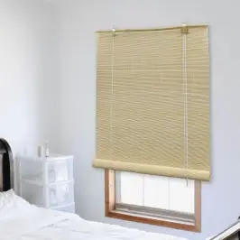 Ruļļu Žalūzija, 100X220 Cm, Dabīgas Krāsas Bambuss Vidaxl