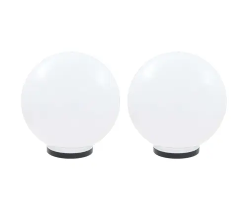 Led Lampas, 2 Gab., Sfēriskas, 40 Cm, Pmma Vidaxl