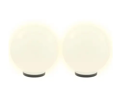 Led Lampas, 2 Gab., Sfēriskas, 40 Cm, Pmma Vidaxl