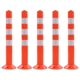 Eismo Reguliavimo Stulpeliai, 5Vnt., Plastikas, 75Cm
