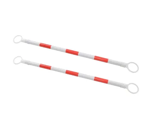 Satiksmes Konusu Barjeras, 2 Gab., Plastmasa, 116-197 Cm Vidaxl