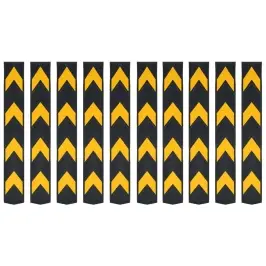 Atstarojoši Stūru Aizsargi, 10 Gab., Gumija, 80 Cm  Vidaxl