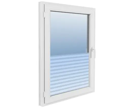 Loga Plēve, Matēta, Strīpas, 0,9X10 M, Pvc Vidaxl