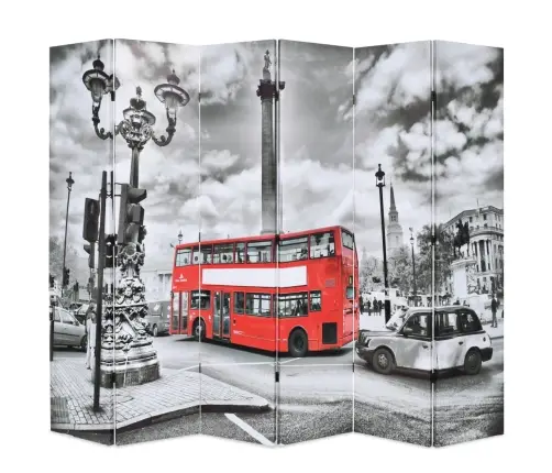 Kokkupandav Sirm 228 X 170 cm Londoni Buss, Must Ja Valge