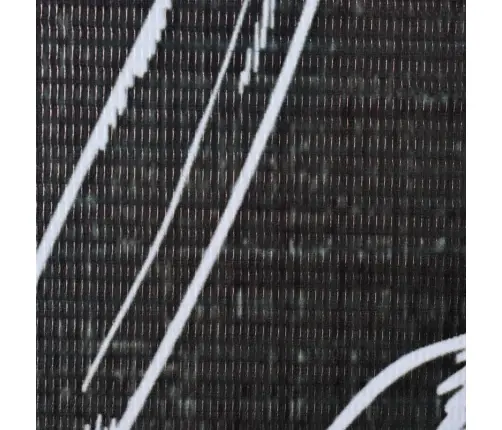 Istabas Aizslietnis, 200X170 Cm, Saliekams, Melns Ar Baltu Vidaxl