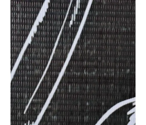 Istabas Aizslietnis, 228X170 Cm, Saliekams, Melns Ar Baltu Vidaxl