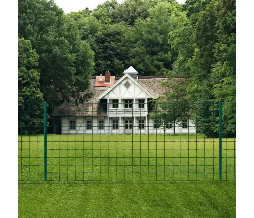 Euro Stiepļu Žogs, Tērauds, 20X0,8 M, Zaļš Vidaxl